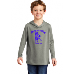 MT City Mustangs District ® Youth Perfect Tri ® Long Sleeve Hoodie